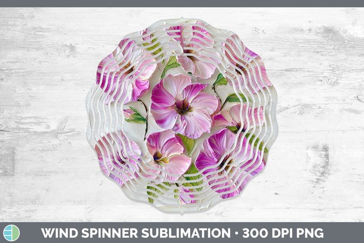Gorgeous3D Flowers Wind Spinner design.
