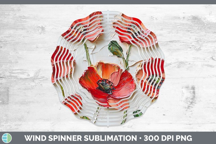 Gorgeous3D Flowers Wind Spinner design.