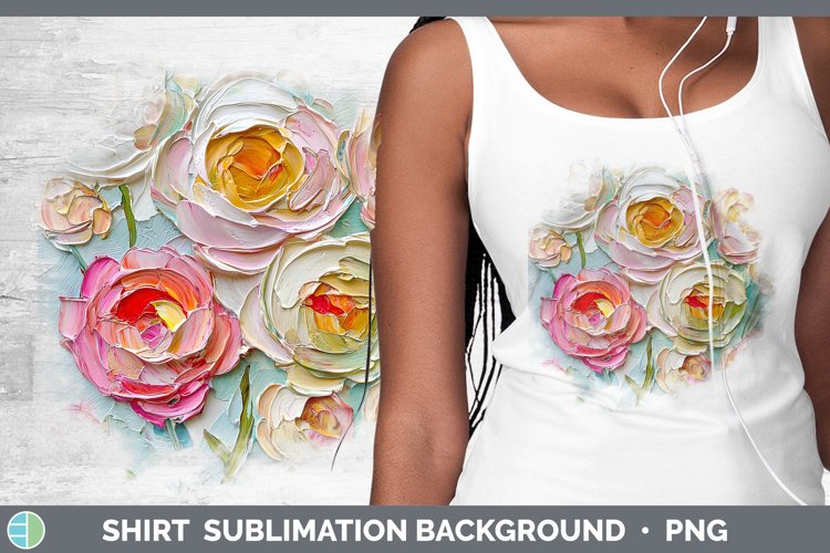 Gorgeous3D Flowers Shirt design.