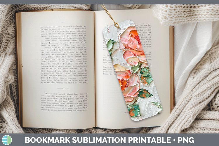 Gorgeous3D Flowers Bookmark design.