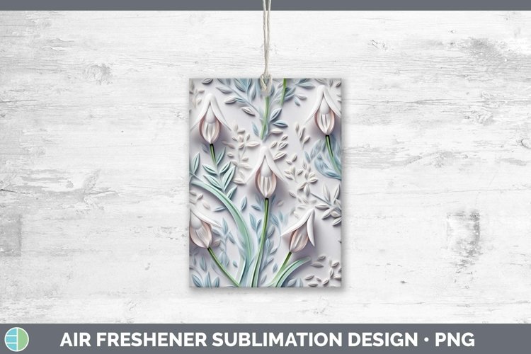 Gorgeous3D Flowers Air Freshener design.