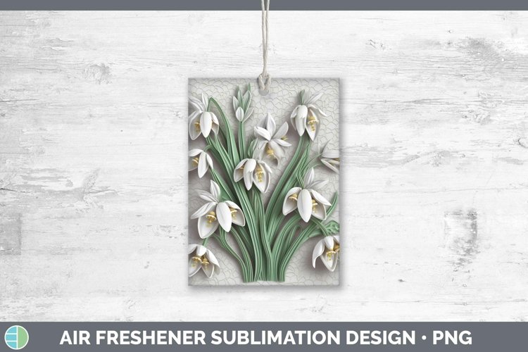 Gorgeous3D Flowers Air Freshener design.
