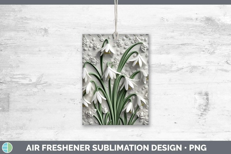 Gorgeous3D Flowers Air Freshener design.