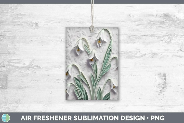 Gorgeous3D Flowers Air Freshener design.