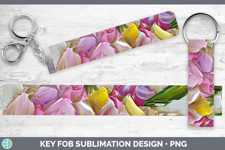 Gorgeous3D Flowers Key Fob design.