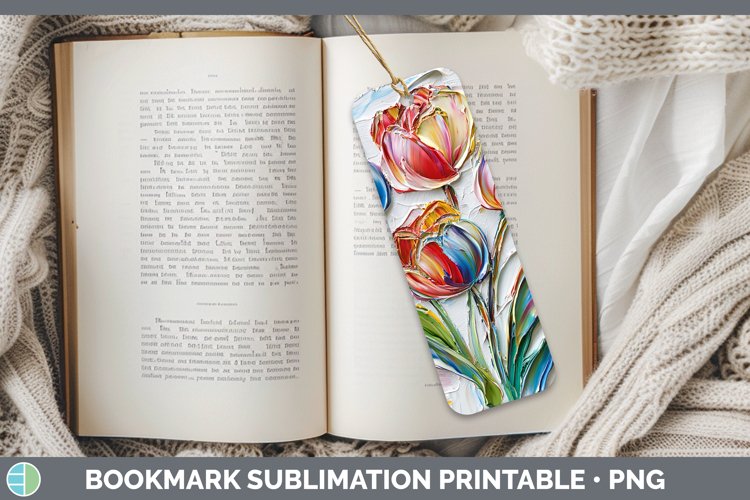 Gorgeous3D Flowers Bookmark design.