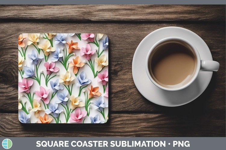Gorgeous3D Square Coaster design.