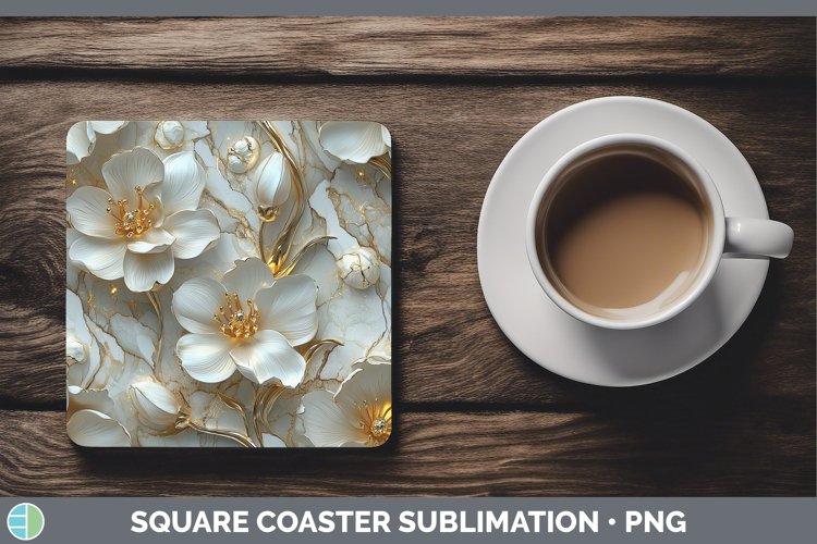 Gorgeous3D Square Coaster design.