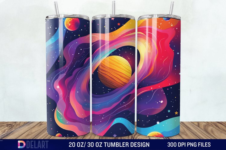 3d Galaxy Cartoon Through Wrap