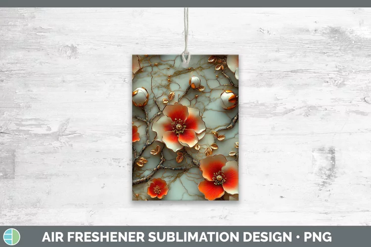 3D Geranium Air Freshener Sublimation Car Freshener Designs