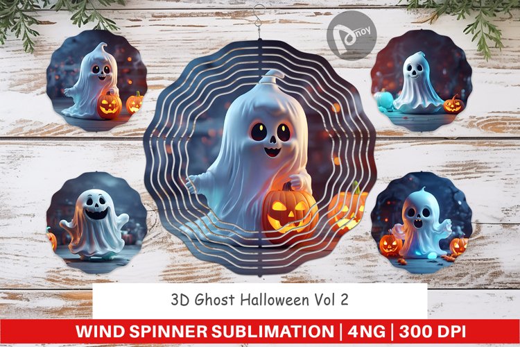 Wind Spinner 3D Ghost Halloween