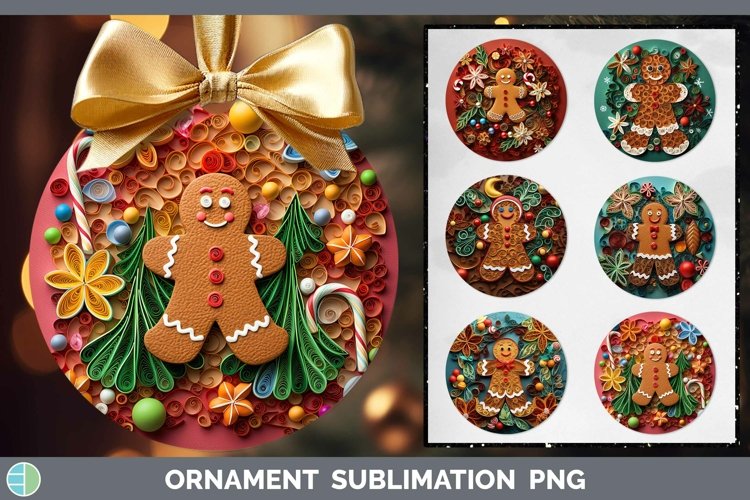 3D Gingerbread Man Ornament | Bundle Bauble Designs