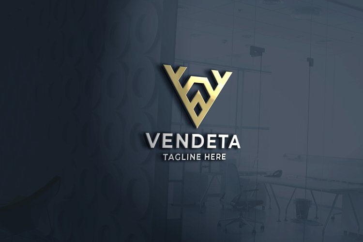 Vendeta Letter V Pro Logo Template example image 1