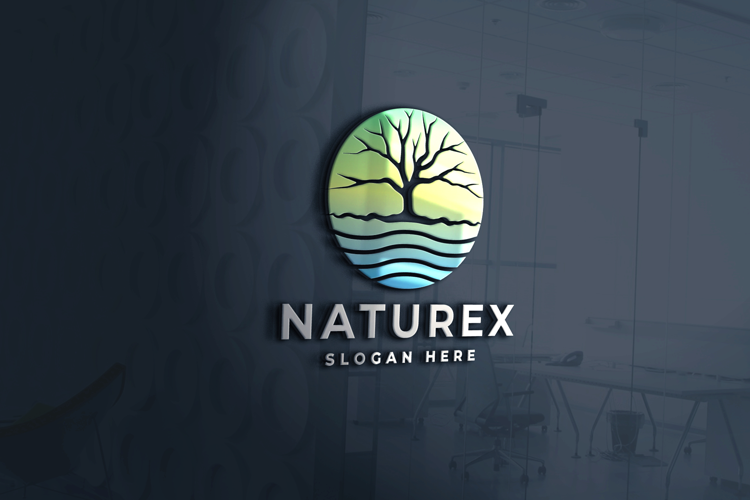Naturex Tree and Water Logo