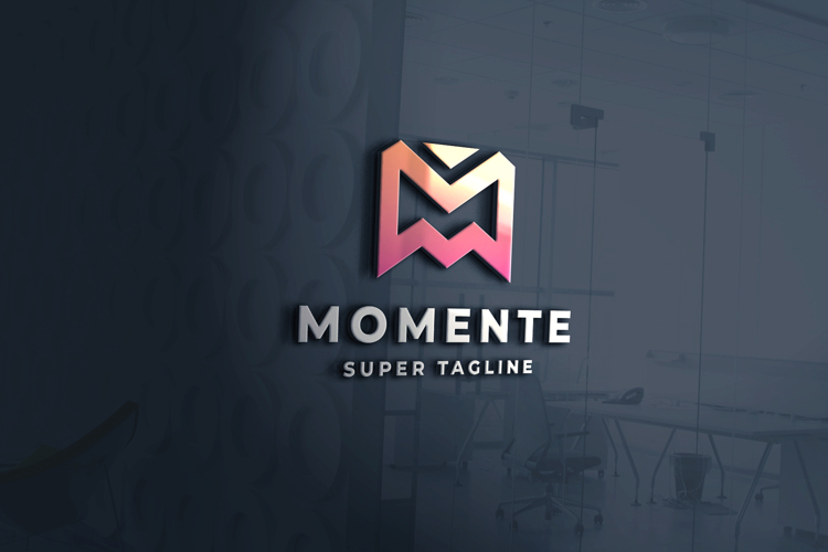 Momente Geometric Letter M Logo