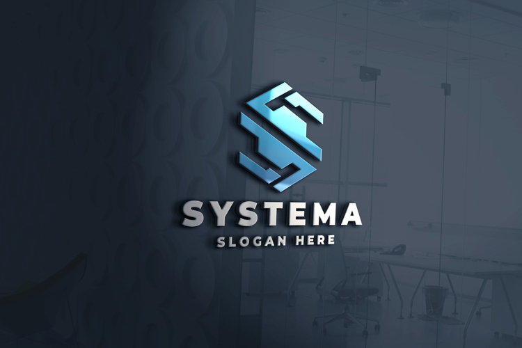 Geometric Tech Letter S Logo
