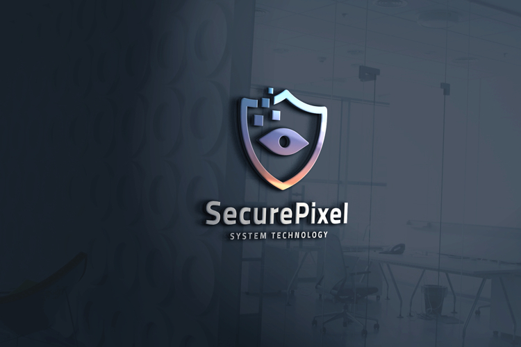 Digital Shield with Eye Logo