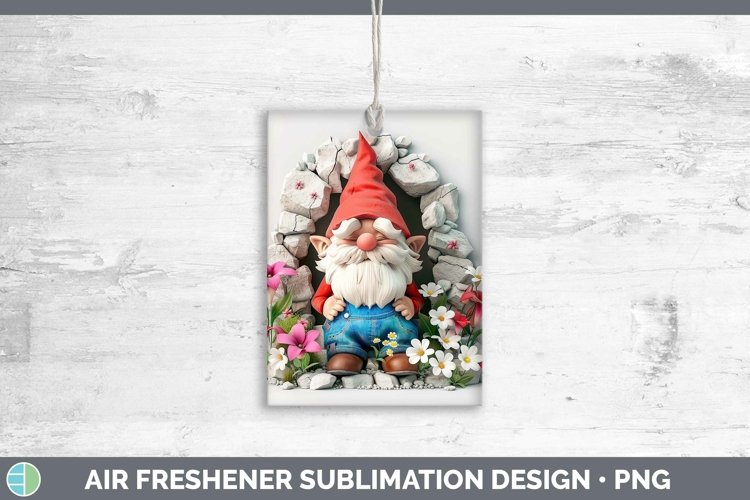 3D Gnome Air Freshener Sublimation Car Freshener Designs
