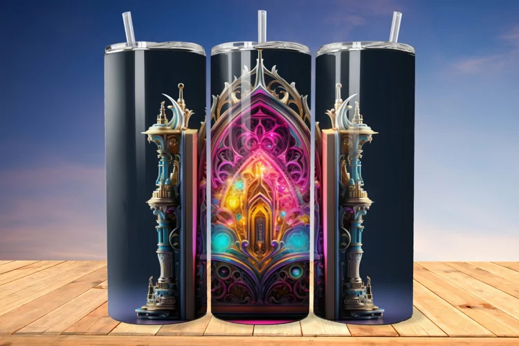 3D Gothic Book 20oz/30oz Skinny Tumbler