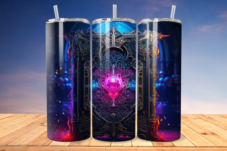 3D Gothic Book 20oz/30oz Skinny Tumbler example image 1