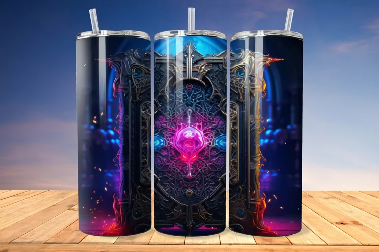 3D Gothic Book 20oz/30oz Skinny Tumbler