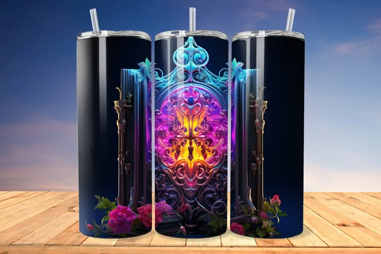 3D Gothic Book 20oz/30oz Skinny Tumbler