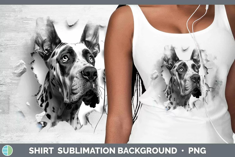 3D Great Dane Shirt | Sublimation Sublimation Background Des