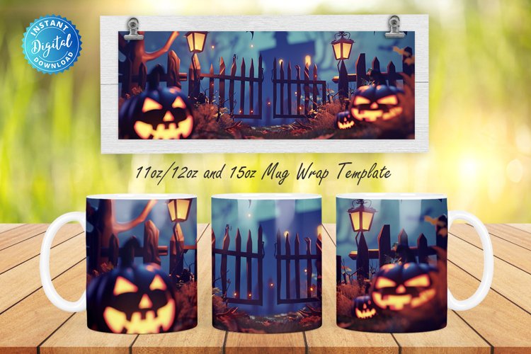 3D Halloween 11, 12 & 15 Oz Mug Sublimation