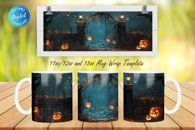 3D Halloween 11, 12 & 15 Oz Mug Sublimation