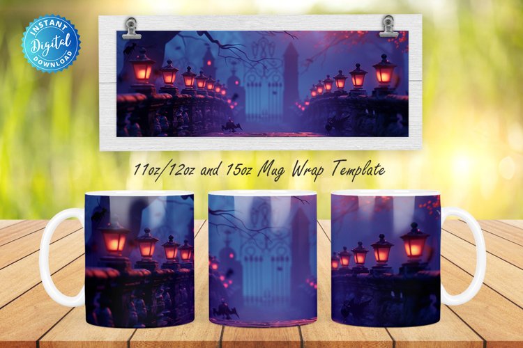 3D Halloween 11, 12 & 15 Oz Mug Sublimation example image 1