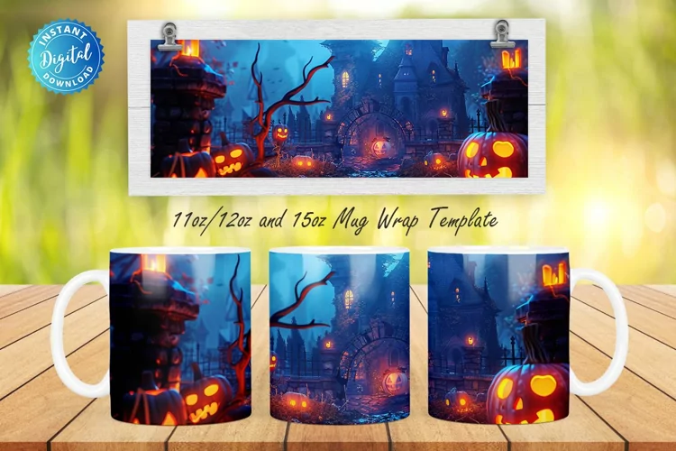 3D Halloween 11, 12 & 15 Oz Mug Sublimation