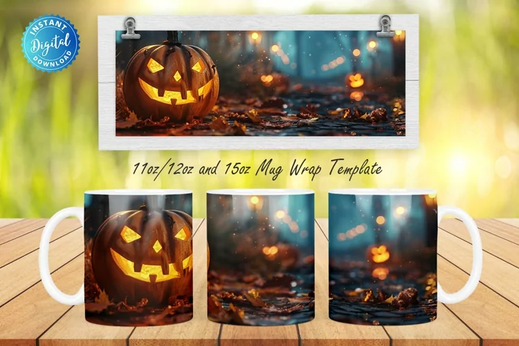 3D Halloween 11, 12 & 15 Oz Mug Sublimation