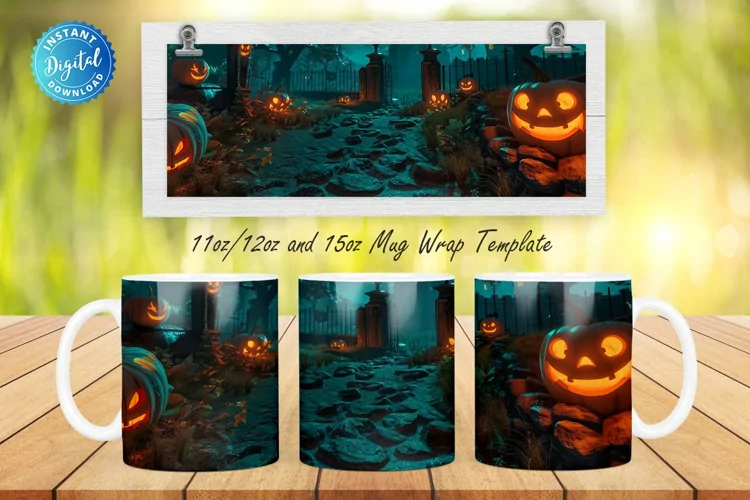 3D Halloween 11, 12 & 15 Oz Mug Sublimation
