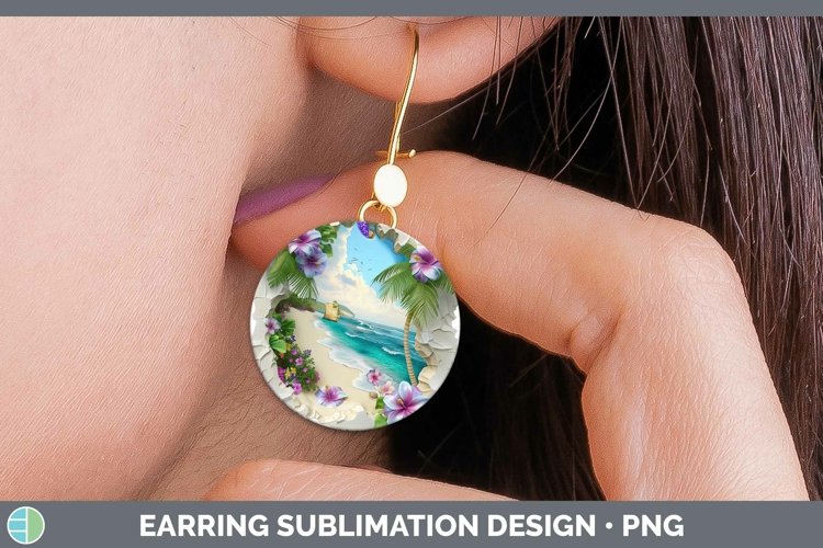 Gorgeous3D Hole in the Wall Round Earrings design.