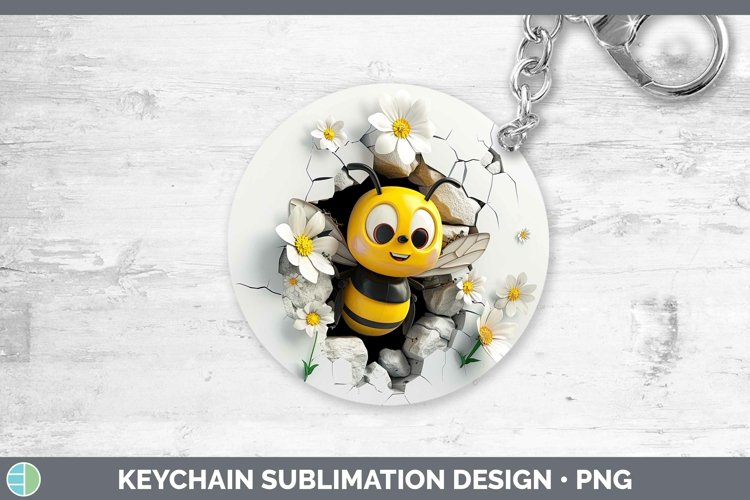 Gorgeous3D Hole in the Wall Keychain design.
