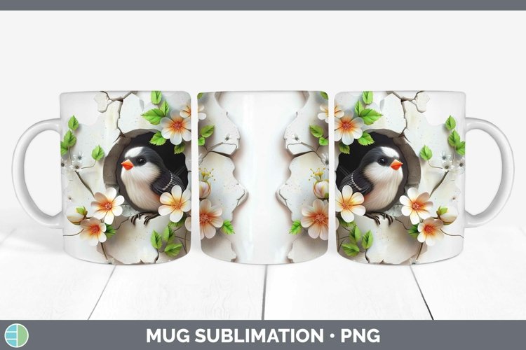 Gorgeous3D Hole in the Wall Mug Wrap design.