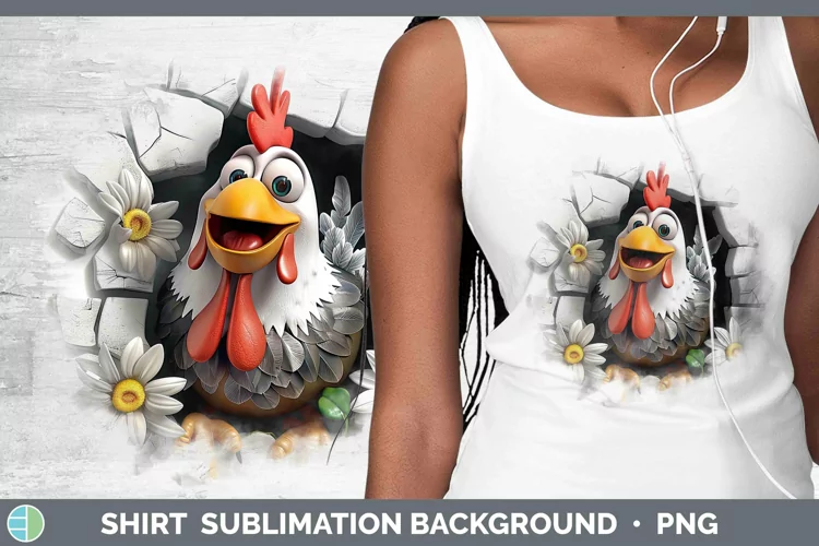 3D Hole in the Wall Chicken Shirt | Sublimation Sublimation