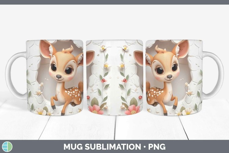 Gorgeous3D Hole in the Wall Mug Wrap design.