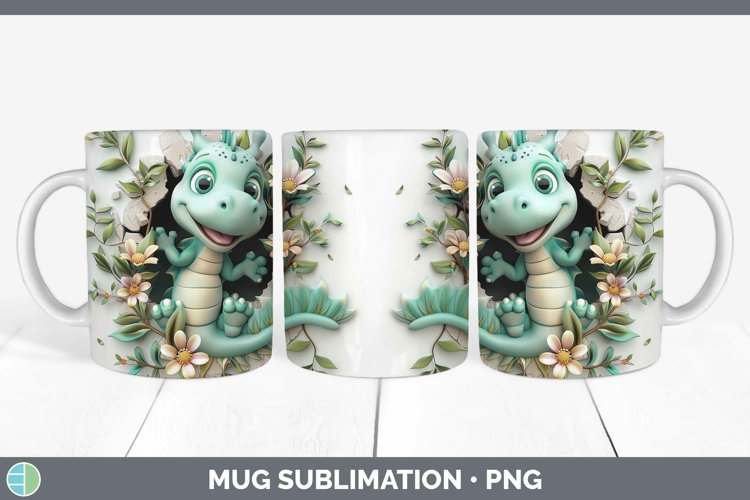 Gorgeous3D Hole in the Wall Mug Wrap design.
