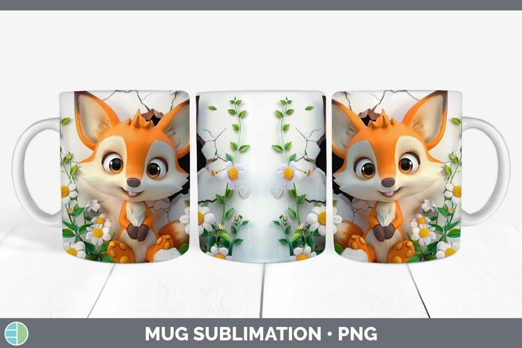 Gorgeous3D Hole in the Wall Mug Wrap design.