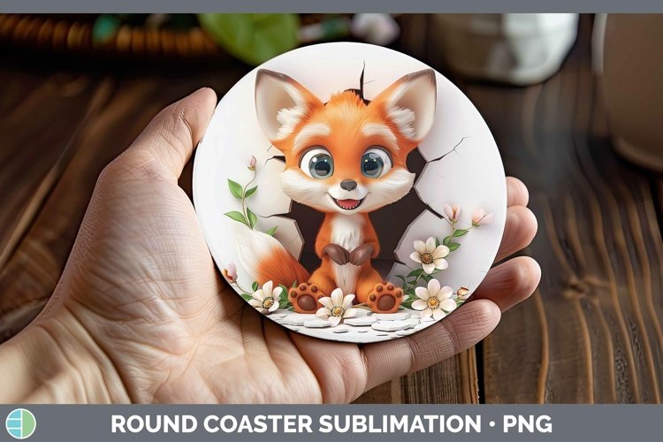 Gorgeous3D Hole in the Wall Round Coaster design.