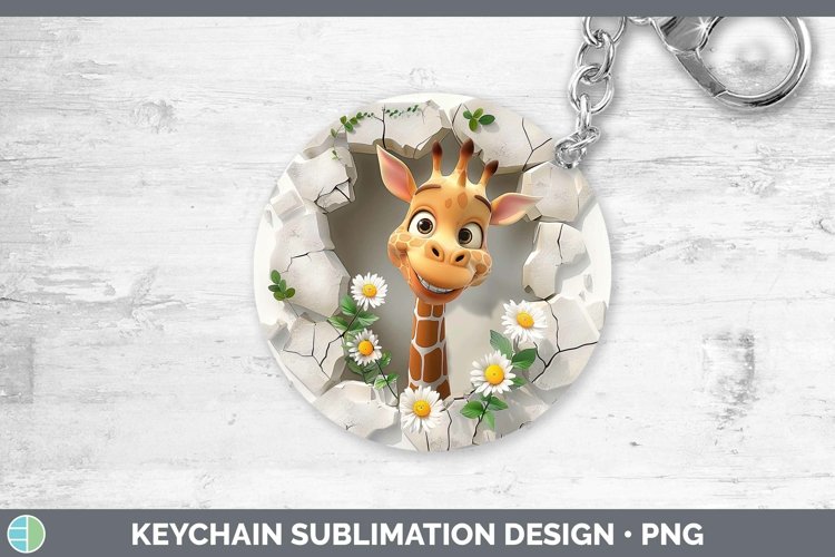 Gorgeous3D Hole in the Wall Keychain design.
