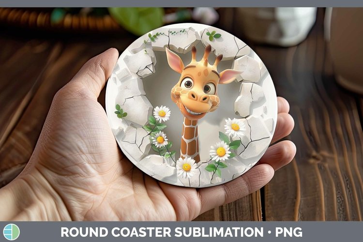 Gorgeous3D Hole in the Wall Round Coaster design.