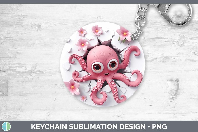Gorgeous3D Hole in the Wall Keychain design.