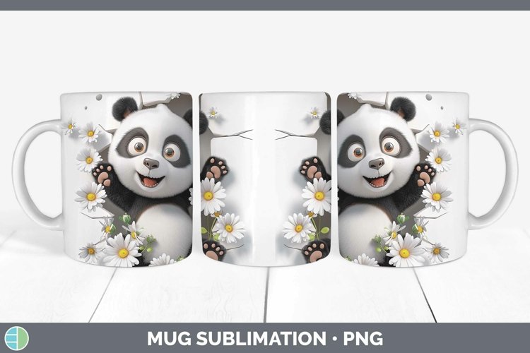 Gorgeous3D Hole in the Wall Mug Wrap design.