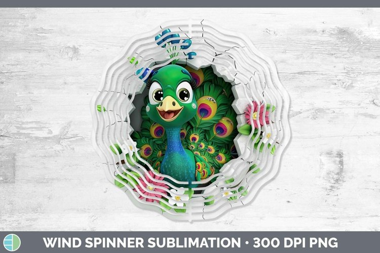 Gorgeous3D Hole in the Wall Wind Spinner design.