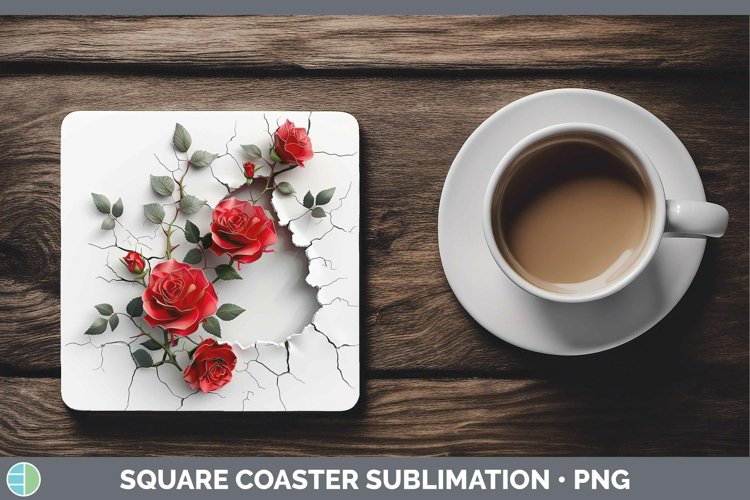 Gorgeous3D Hole in the Wall Square Coaster design.
