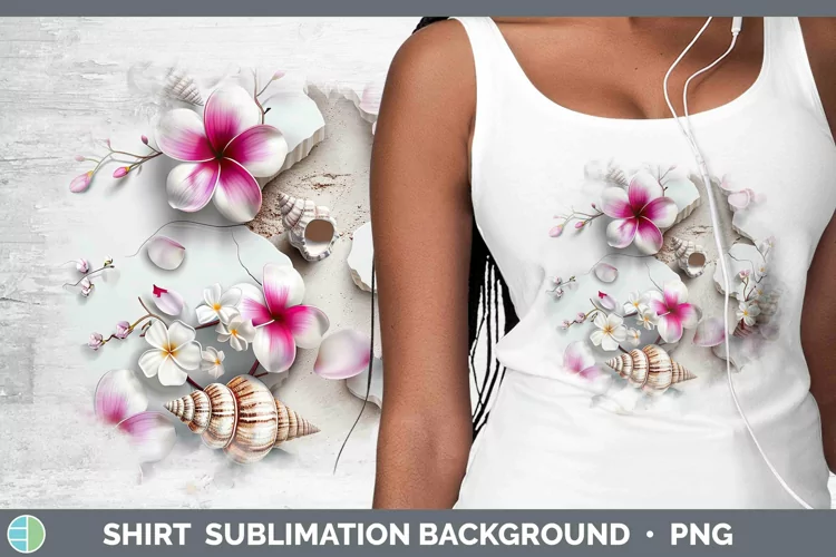 3D Hole in the Wall Seashell Shirt | Sublimation Sublimation