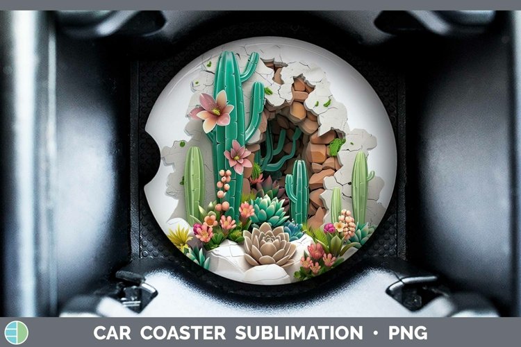 Gorgeous3D Hole in the Wall Car Coaster design.