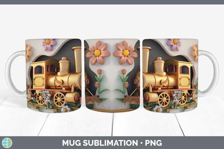 Gorgeous3D Hole in the Wall Mug Wrap design.